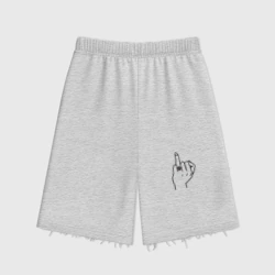 Женские шорты oversize футер хлопок Безымянный палец невесты для пары