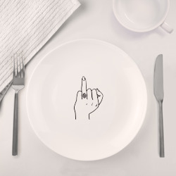 Набор: тарелка + кружка Безымянный палец невесты - фото 2