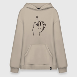 Худи SuperOversize хлопок Безымянный палец невесты для пары