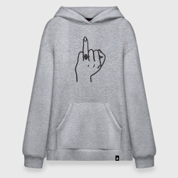 Худи SuperOversize хлопок Безымянный палец невесты для пары