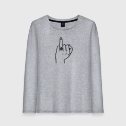 Женский лонгслив хлопок Безымянный палец невесты для пары