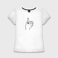 Женская футболка хлопок Slim Безымянный палец невесты