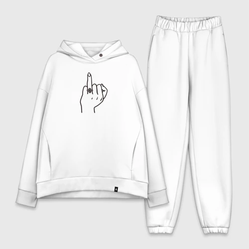 Женский костюм хлопок Oversize Безымянный палец невесты для пары