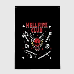 Постер Hellfire club Stranger things