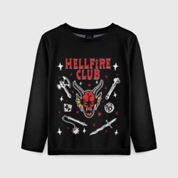 Детский лонгслив 3D Hellfire club Stranger things