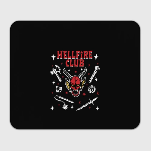 Прямоугольный коврик для мышки Hellfire club Stranger things