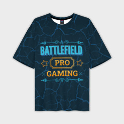 Мужская футболка oversize 3D Игра Battlefield: pro Gaming