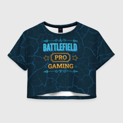 Женская футболка Crop-top 3D Игра Battlefield: pro Gaming