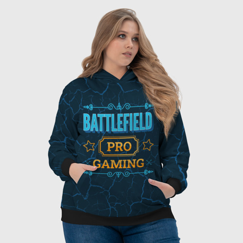 Женская толстовка 3D Игра Battlefield: pro Gaming, цвет 3D печать - фото 6