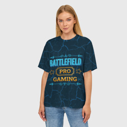 Женская футболка oversize 3D Игра Battlefield: pro Gaming - фото 2