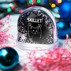 Игрушка Снежный шар Группа Skillet и Рок Кот - фото 2