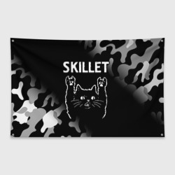Флаг-баннер Группа Skillet и Рок Кот