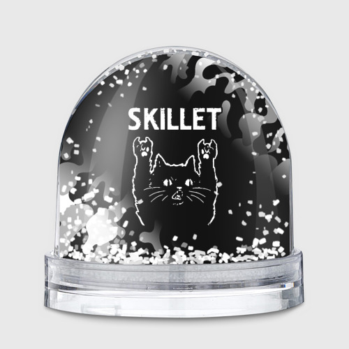 Игрушка Снежный шар Группа Skillet и Рок Кот