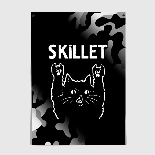 Постер Группа Skillet и Рок Кот