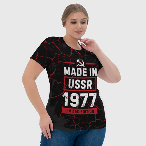 Женская футболка 3D Made In USSR 1977 Limited Edition, цвет 3D печать - фото 6