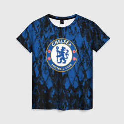 Женская футболка 3D Chelsea f Челси logo