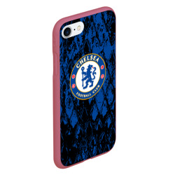 Чехол для iPhone 7/8 матовый Chelsea f Челси logo - фото 2