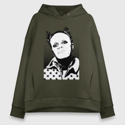 Женское худи Oversize хлопок Keith Flint - Prodigy