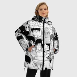 Женская зимняя куртка Oversize Моб Психо 100 паттерн - фото 2