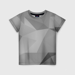 Детская футболка 3D Simple grey geometry