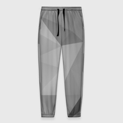 Мужские брюки 3D Simple grey geometry