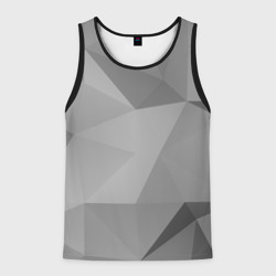 Мужская майка 3D Simple grey geometry