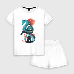Женская пижама с шортиками хлопок История Тихоро и Хаку