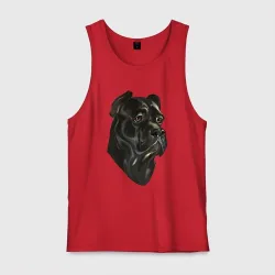 Мужская майка хлопок Портрет Кане-корсо