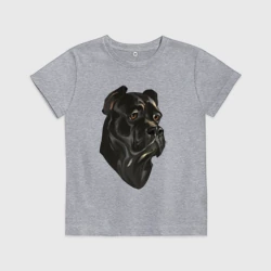 Детская футболка хлопок Портрет Кане-корсо