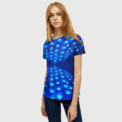 Женская футболка 3D Glowing spotlights - фото 2