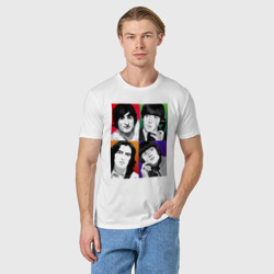 Мужская футболка хлопок The Beatles Портреты арт - фото 2