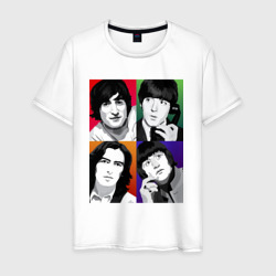 Мужская футболка хлопок The Beatles Портреты арт