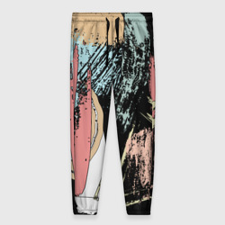 Женские брюки 3D Абстрактные мазки цветной краской abstraction