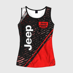 Женская майка 3D Jeep - Краска