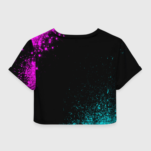 Женская футболка Crop-top 3D Made In June 1978 Retro Neon, цвет 3D печать - фото 2