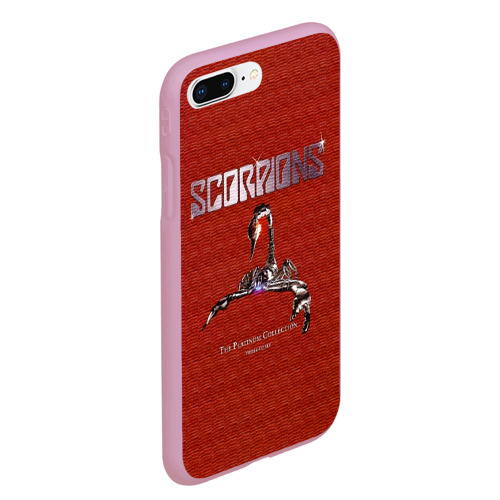 Чехол для iPhone 7Plus/8 Plus матовый The Platinum Collection - Scorpions, цвет розовый - фото 3