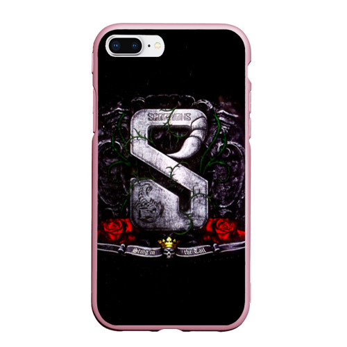 Чехол для iPhone 7Plus/8 Plus матовый Sting in the Tail - Scorpions, цвет розовый