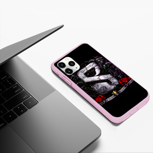 Чехол для iPhone 11 Pro Max матовый Sting in the Tail - Scorpions, цвет розовый - фото 5