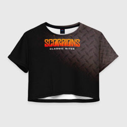 Женская футболка Crop-top 3D Classic Bites - Scorpions