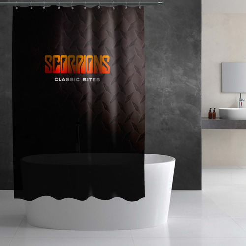 Штора 3D для ванной Classic Bites - Scorpions - фото 3