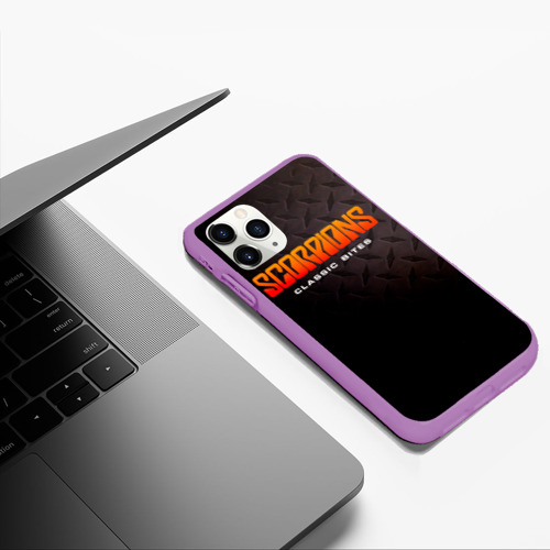 Чехол для iPhone 11 Pro Max матовый с принтом Classic Bites - Scorpions, фото #5