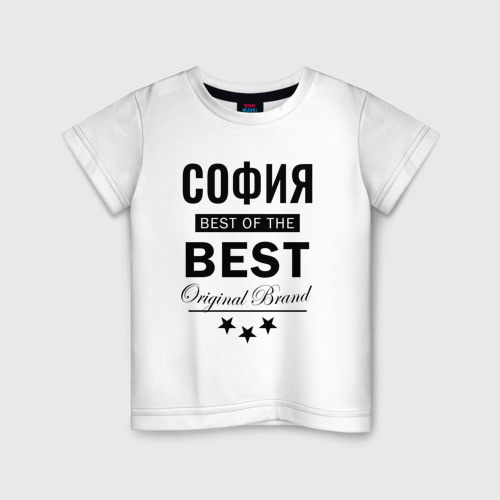 Детская футболка хлопок София best of the best, цвет белый