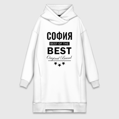 Платье-худи хлопок София best of the best, цвет белый