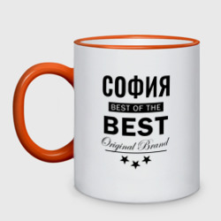 Кружка двухцветная София best of the best