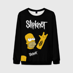 Мужской свитшот 3D Slipknot Гомер Рокер, Simpsons