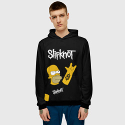Мужская толстовка 3D Slipknot Гомер Рокер, Simpsons - фото 2