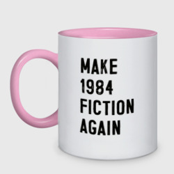 Кружка двухцветная Сделайте 1984 снова литературой