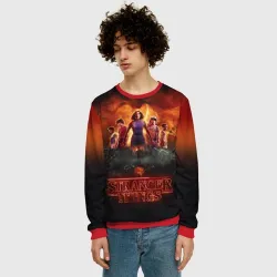 Мужской свитшот 3D Очень странные дела Stranger things - фото 2