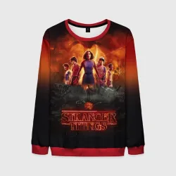 Мужской свитшот 3D Очень странные дела Stranger things