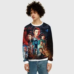 Мужской свитшот 3D Очень странные дела 4 Stranger things - фото 2